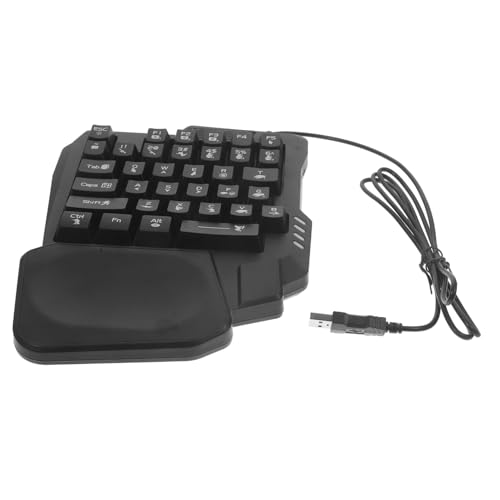 SHINEOFI Clavier Gamer Rétroéclairé Filaire Touches Mécanique pour Jeux Pc Domicile Bureau Compact pour Jeu Précis