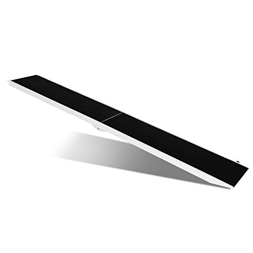 Bonnlo Heavy-Duty Aluminum Dog Car Ramp for Large Dogs up to 250lbs, Portable