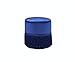 Acme Clivia Velvet Upholstered Round Ottoman with Fringe Base in Eggplant