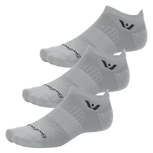 Image of Swiftwick- ASPIRE (3 Pairs) No-Show Running Socks, Cycling Socks, Compression Fit