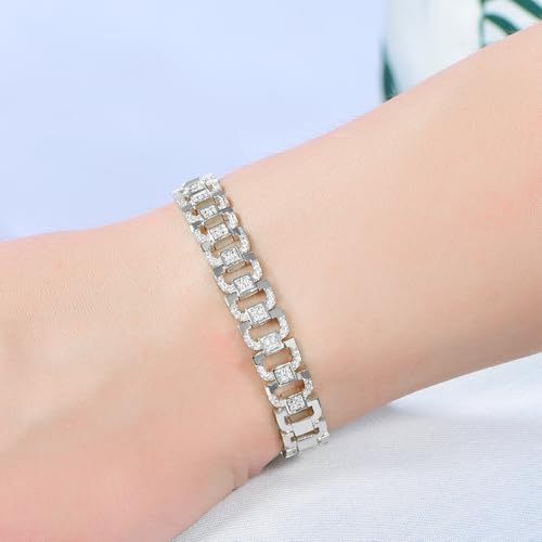 Pulsera estilo Cubana para hombre y mujer de 14K chapado miniatura 2