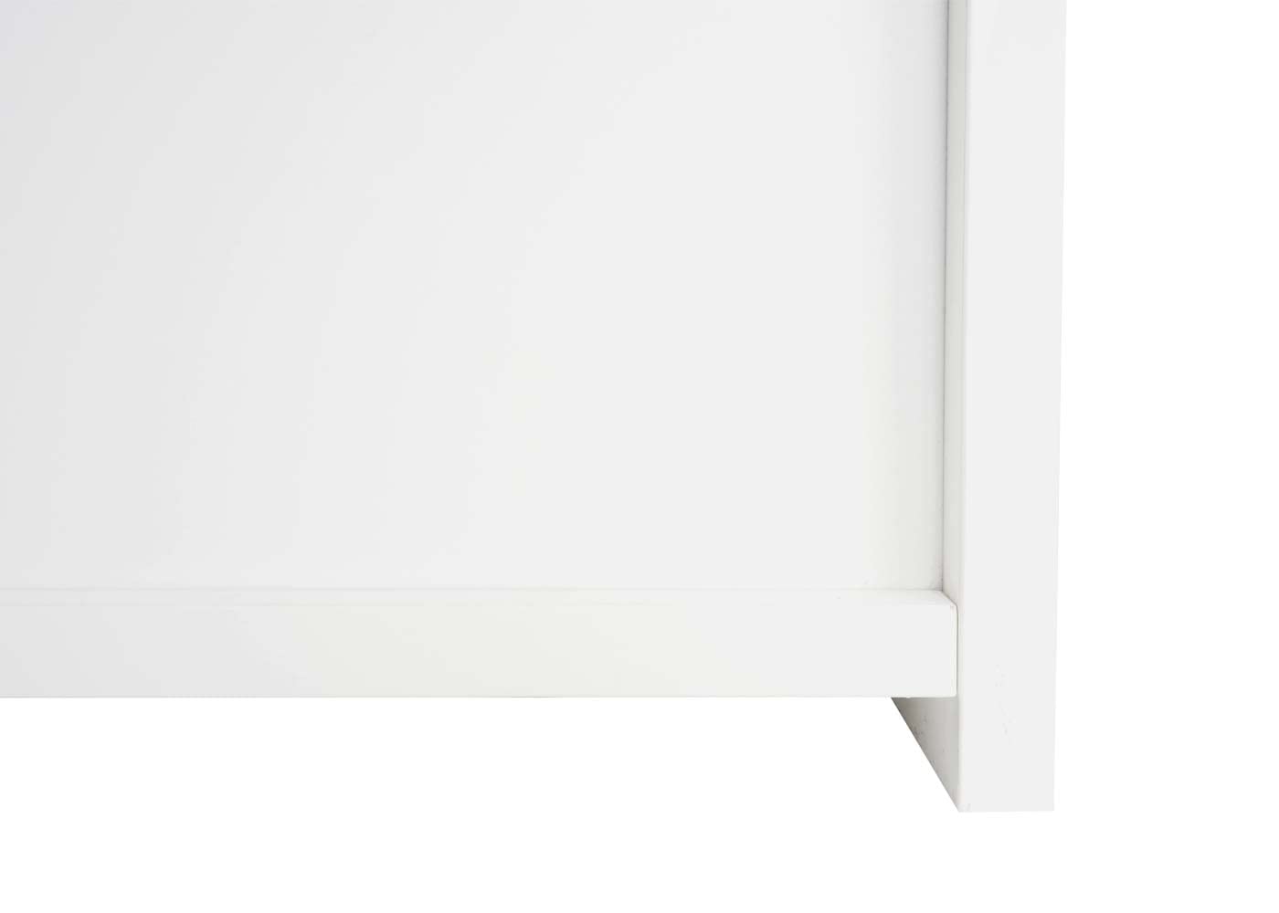 Mendler Szafka z lustrem HWC-B19b, szafka łazienkowa, szafka wisząca, 2 półki, wysoki połysk, certyfikat FSC, 70 x 60 x 16 cm, biała