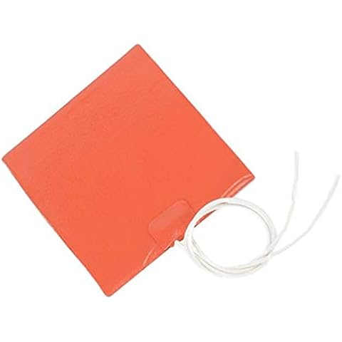 Fyearfly Konstante Temperatur Heizplatte, 100x120mm 12V 12W Silikonkautschuk Heizplatte Konstante Temperatur Sichere elektrische Heizplatte 60℃ Maxium Cover
