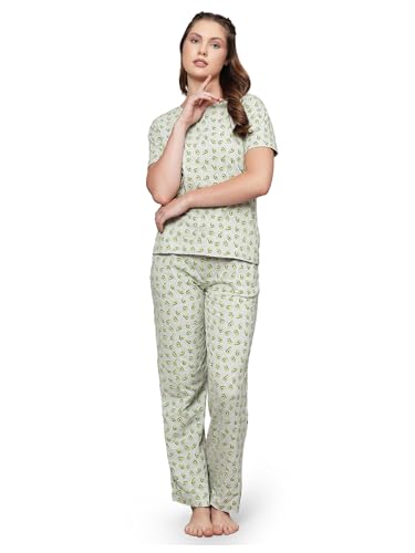 Image of B STORIES Women's Cotton Pyjama Set | Comfort and Relexed Nightsuit for Ladies