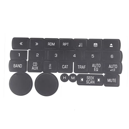 Autocollants de commande radio Corvette C6 ajustement parfait console centrale