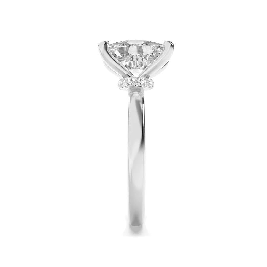 1-5 CT Elegant Cushion-Cut Moissanite Engagement Ring with Hidden Halo in Rose, White, and Yellow Gold 10K, 14K, and 18K Solid Gold and 925 Sterling Silver Parfect Luxurius Jewelry Ring Gift For Woman4