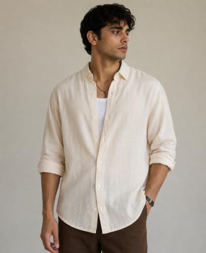 NITHAM Men's Cotton Flex Full Sleeve Shirt Size S - Image 3