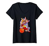 Photo Gallery donna dabbing unicorno spagna pallacanestro spagnola basket sport maglietta con collo a v Photo Gallery donna dabbing unicorno spagna pallacanestro spagnola basket sport maglietta con collo a v