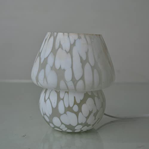 Image of Mushroom Lamp in Murano Glass • Bedside lamp • Table Lamp • Made in India• Home Decor (Small)