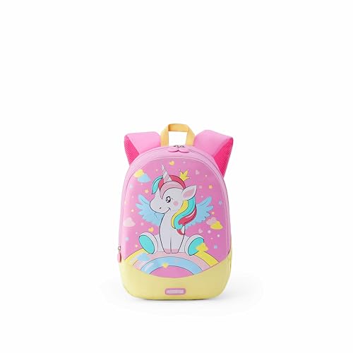 Image of American Tourister Buzzy | 13 Ltrs | 2 Compartments | Bottle Pocket | Ergonomic Padded Back Panel & Shoulder Straps | Kids Backpack | 1 Year International Warranty | Unicorn Pink