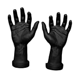 Guangcailun Modelo de mano masculina realista, excelente para decoración de Halloween, escaparate manos humanas falsas, joyería y arte uñas, exhibición joyería manos humanas falsas para