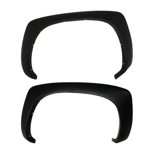 DUST GLOW Set of 2 Rear Right Wheel Protector Flare + Left Wheel Well Trim Textured Black Plastic Wheel Flares Moulding for Escalade ESV for Suburban 2500/1500 for Yukon XL 2500/1500