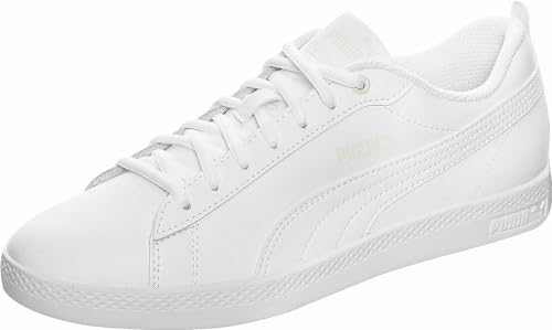 Comment bien organiser sa collection de chaussures pour femmes chaussure PUMA Women's Fashion Shoes SMASH WNS V2 L Trainers & Sneakers, PUMA WHITE-PUMA WHITE, 40