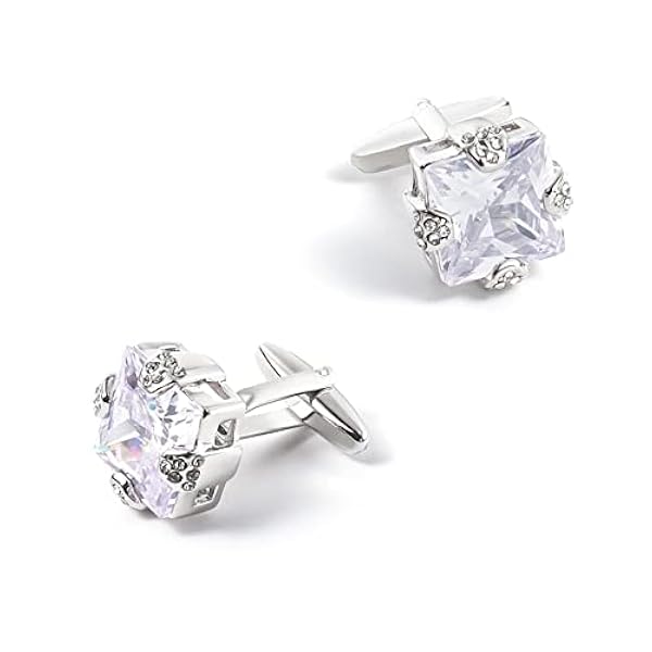 ZWEBY Manschettknappar män diamant kristall manschettknappar herrskjorta dekor manschettknappar för bröllop affärer