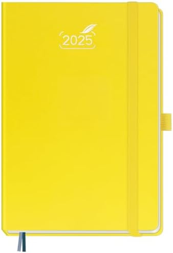 BEZEND Agenda 2023 Semanal A5 Con Horas Tapa Dura De Cuero PU [Lavanda] Planner 2023 Con Papel