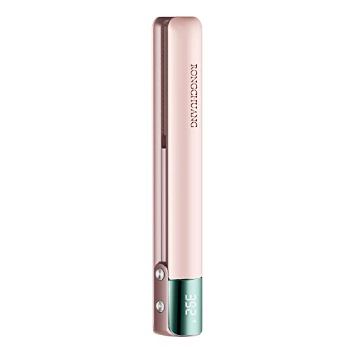 Cordless Hair Straightener Portable Straightener with 4500mAh Rechargeable Battery Safety Latch Adjustable Temperature Fast Heating Floating Plate,Anti-Iron Housing for All Hair Type,Travel