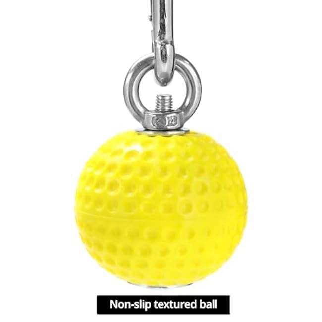 QWORK Climbing Pull Up Ball Grip, Power Ball Hand Grips with Straps - Non-Slip Hand Grips Strength Trainer for Pull-Up, Kettlebells, Fitness Workouts for Rock Climbing, Gymnastics, and Parkour