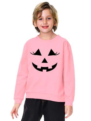 Image of Remimi Kids Halloween Sweatshirt Long Sleeve Thanksgiving Tops 3-14 Years