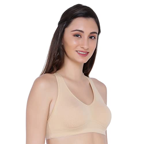Image of Women's Cotton Blend Non-Wired Sports Bra