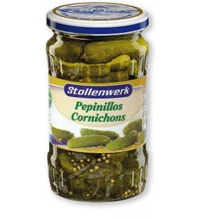STOLLENWERK - PEPINILLOS CORNICHONS TARRO. PACK 12 X 330/190GR.