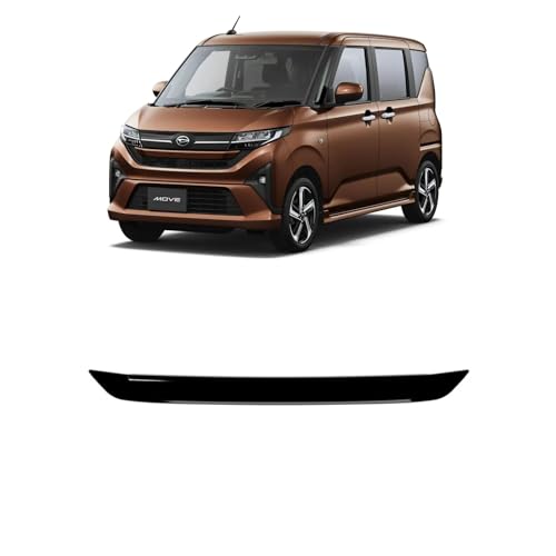 VKINGER 新型 ムーヴ パーツ フロントグリル ガーニッシュ フロントバンパーガーニッシュ 鏡面メッキ仕上げ ピアノブラック 外装 カスタム パーツ ドレスアップ アクセサリー エアロパーツ Move LA850S LA860S RS G X L (
