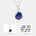 ADITA GOLD 925 Sterling Silver Lapis Lazuli Necklace Women - Lapis Lazuli Pendant Necklace Silver- December Birthstone Necklace - Silver Jewelry for Women- Minimalist Jewelry- Birthstone Necklaces