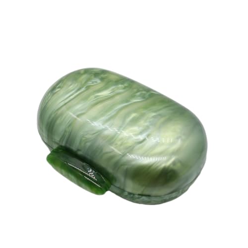 Image of Acrylic Evening Clutch Bag for Women Shell Shape Shoulder Crossbody Bag Glitter Marble Purse Handbag