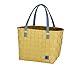 Produktbild Handed By Shopper Color Block Mustard gelbEinkaufskorb Umwelttasche Korb Oliv