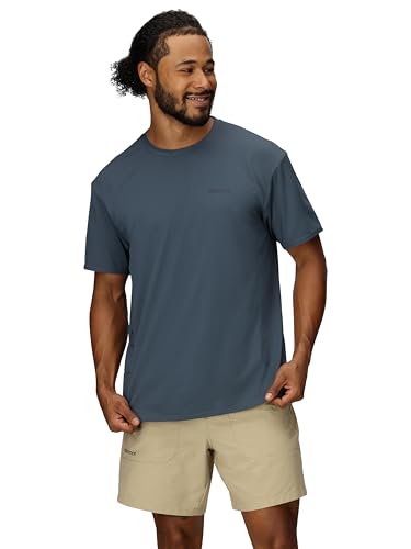 Image of MARMOT Men's Air Exchange UPF 50 Short Sleeve Crew Neck Shirt - Breathable, Moisture Wicking
