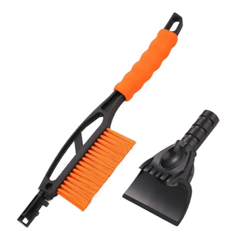 Cepillo de nieve y raspador de hielo, rascador de hielo compacto separable, cepillo multifunción para estacionamiento, camión, estacionamiento por la mañana, hogar, cortavientos