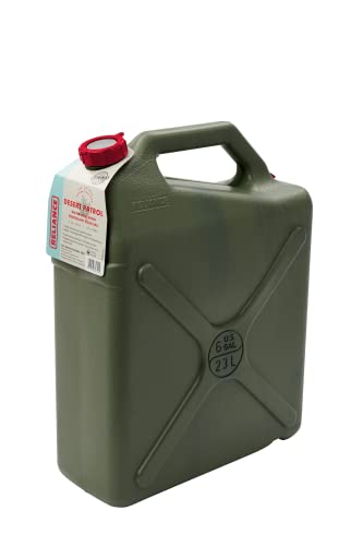 Image of Reliance Products Desert Patrol 6 Gallon Rigid Water Container, Green , 14.8 Inch x 6.3 Inch x 19.0 Inch