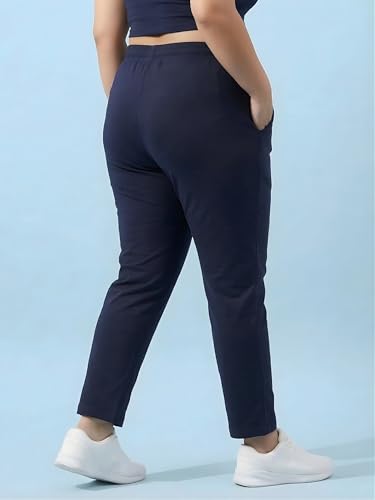 Image of BLINKIN Ankle Length Plus Size Cotton Track Pant for Woman | Ultimate Summer Lowers & Pajama for Women Pack of 2 (combo-plus-86)