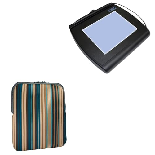 BoxWave Case Compatible with Topaz SignatureGem 4x5 - Chic Pouch, Retro 70's Design Neoprene Slip Sleeve - City Lights
