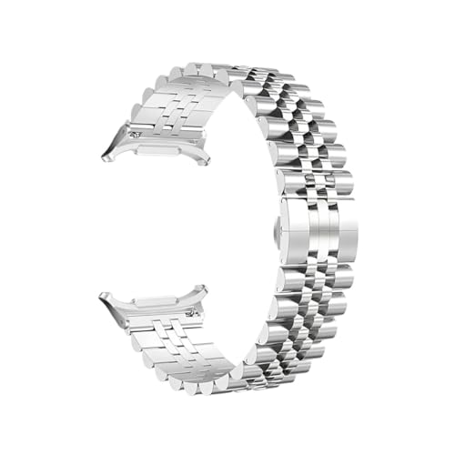 �ɓK������Samsung Galaxy Watch 8 44mm/40mm 8 Classic 46mm/Ultra 2025 47mm Correa �Ή����^���X�e�����X�X�`�[���X�g���b�v(Silver,For Watch Ultra 2025)