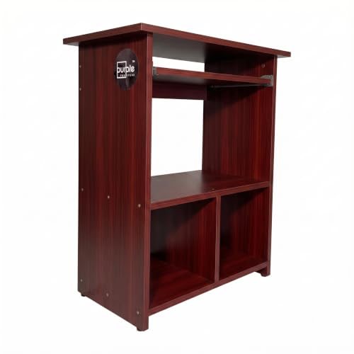 Image of Purple Furniture Engineered Wood Elite Home Office Computer Table,Study Desk,Writing Desk and Lap Desk for Students,Kids and Adults(Matte Finish, Do-It-Yourself, Small) (Mahogany)