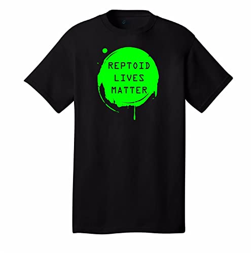 kouxi Reptoid Lives Matter Mens t Shirts Funny David Icke Lizard Reptilian Aliens Alex Jones(Medium)