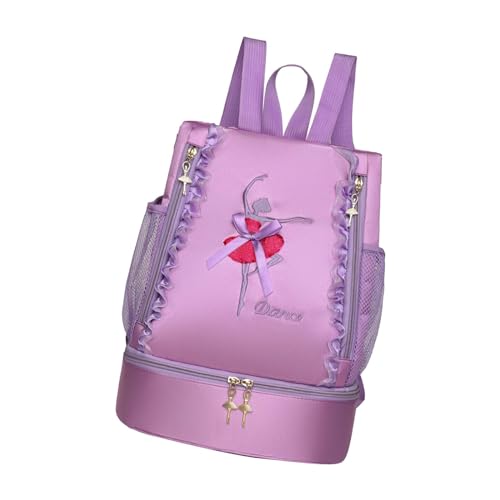 Bolsa de ballet transpirable con tela resistente y diseño de vestido para niñas