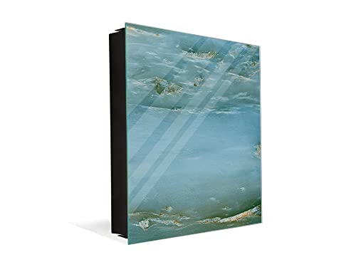 Concept Crystal Key Lock Box Storage Holder and and Magnetic Whiteboard KN02 Marbles 2 Series