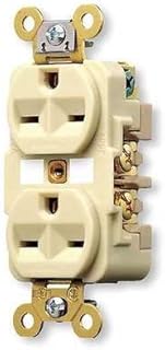 15A 6-15R 250V Receptacle Duplex Ivory - Pack Of 6