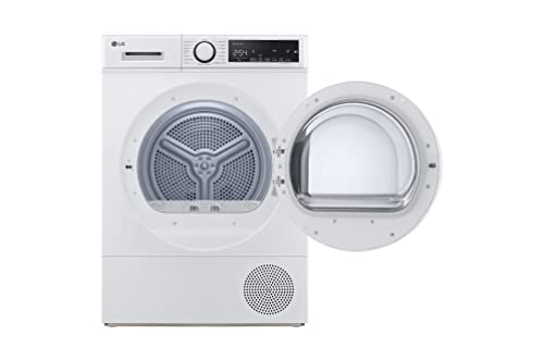 LG RH80T2AP6RM wasdroger, 8 kg, warmtepomp en voorlader, droger LG Serie 100, 65 dB, Express droogprogramma, bespaart energie en tijd, wit - Image 3