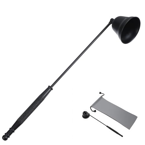 ADLABLD Candle Snuffer Black Candle Extinguisher Tool Candle Turn Off Device for Putting Out Wick Flame Safely Black Candles Accessory