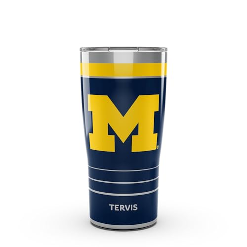 Tervis Traveler Michigan Wolverines - MVP Triple Insulated Tumbler Travel Cup Keeps Drinks Cold & Hot 20oz Stainless Steel