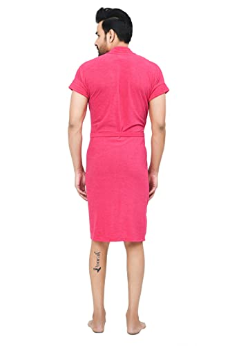 Image of Terry Men Bath robe Fit Upto 42 inches Rani