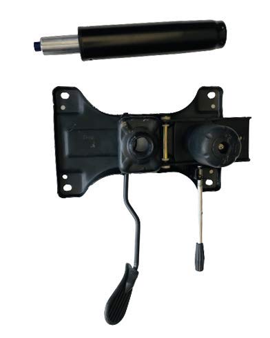 Image of Modern Black Office Chair Push Back Mechanism, Power Hydraulic, Revolving