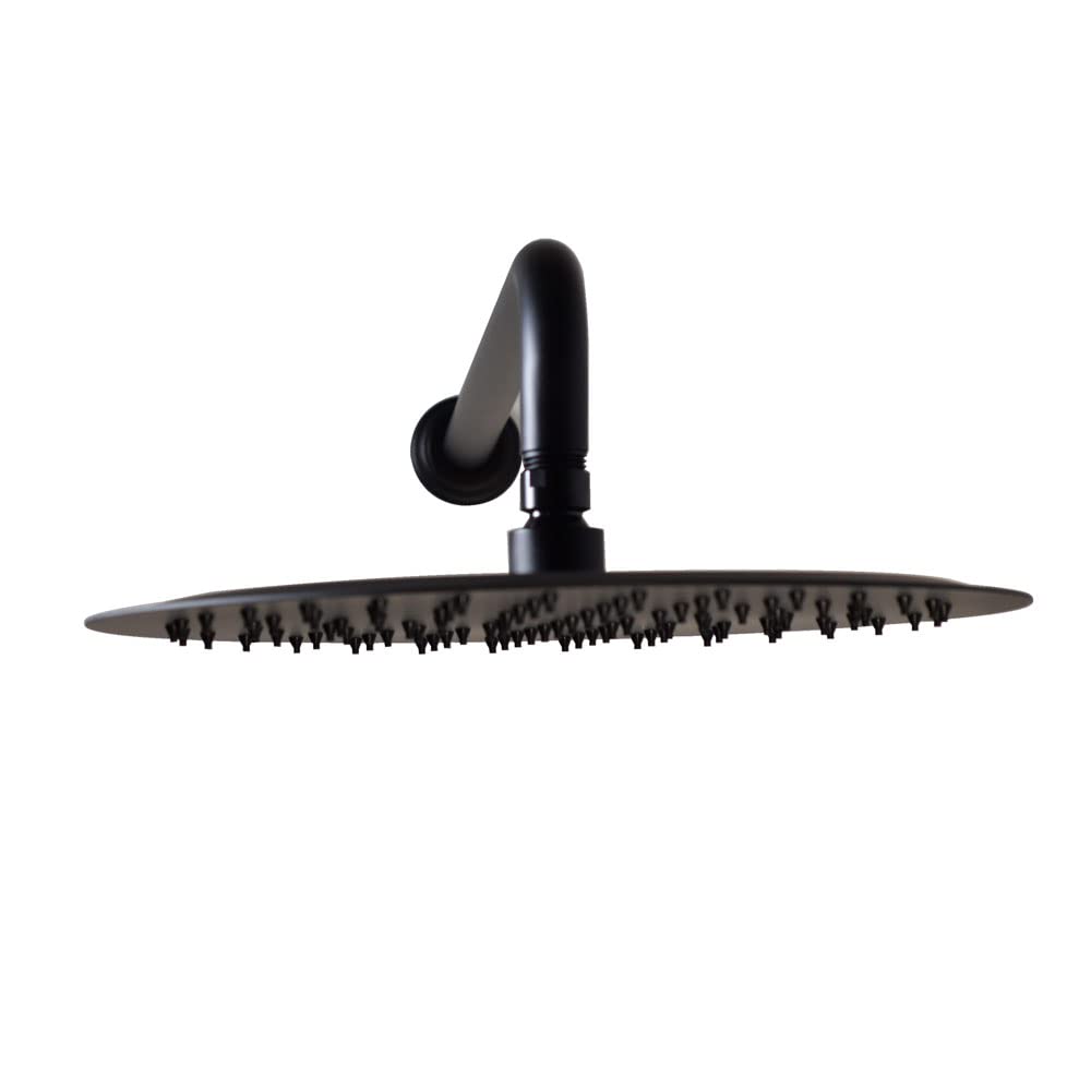 Pomme de douche haute pression effet pluie Westbrass COSHR1200-62 fine 1/2" IPS