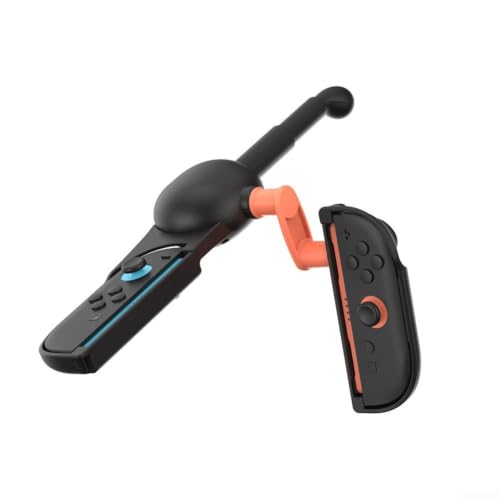 Poignée de canne à pêche pour Switch 2 pour Joy-Con : support de manette ergonomique pour jeux de lancer - ABS léger - Noir - 35,8 cm – vue 5