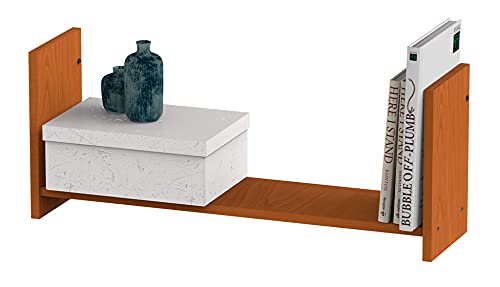 MiroyHe Étagère murale couleur miel Étagère de salon bureau couloir style moderne Meuble 30 x 74 x 20 cm Cover
