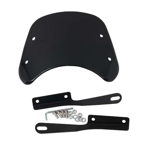 Pare-brise universel moto réduction turbulences déflecteur CG125 noir