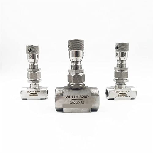 Vanne à pointeau inox 1/2 NPT WL11H-64P pour régulation de débit - 2