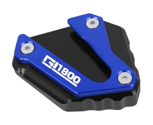 Support latérale Goldwing 1800 élargisseur béquille moto bleu CNC 2018-2025